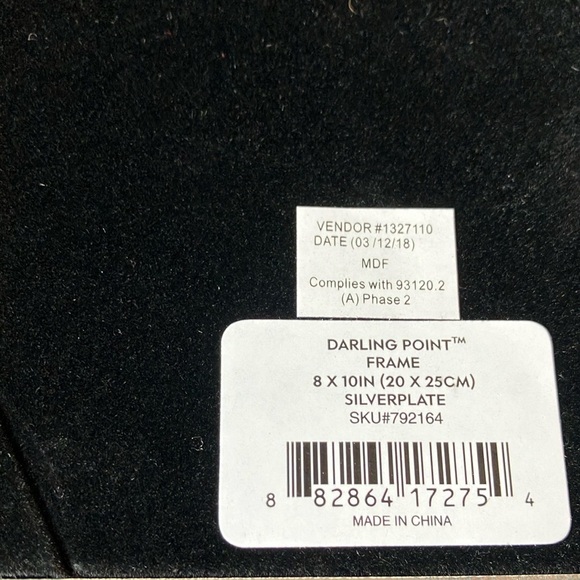 Kate Spade: Darling Point Silver Plate Mirrored Picture Frame- “Mr & Mrs”-8”x10” - Picture 7 of 15